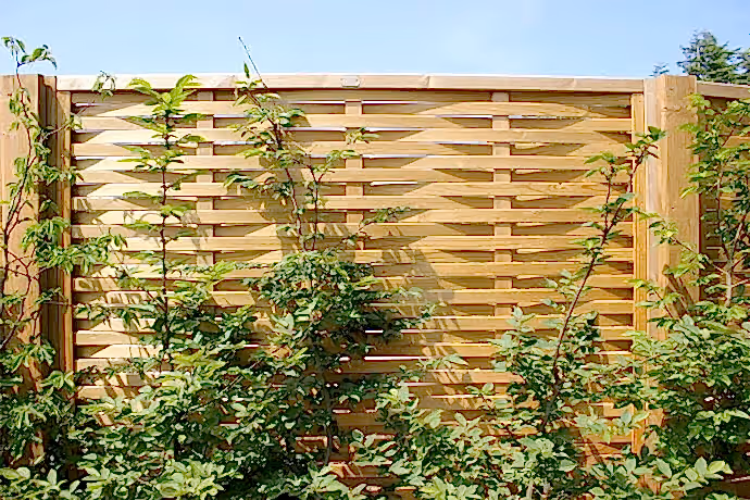 hazel weave fence