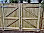 Rear of double garden gate brook