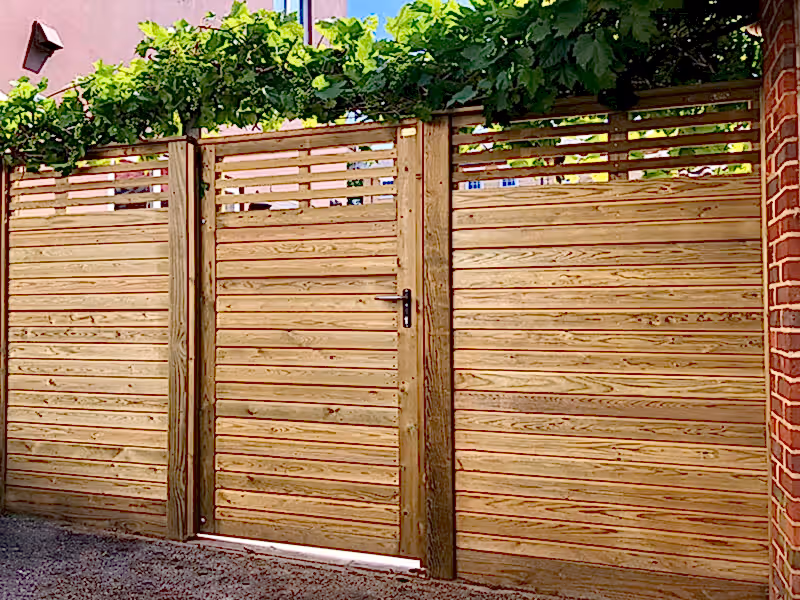 wooden gates