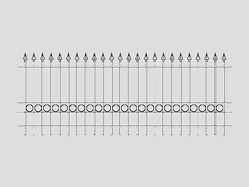 1800mm high metal railings