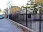 Black Bow Top School Fence