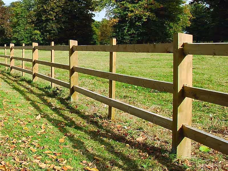 Morticed Post and Rail fencing