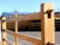 Morticed post and rail fencing