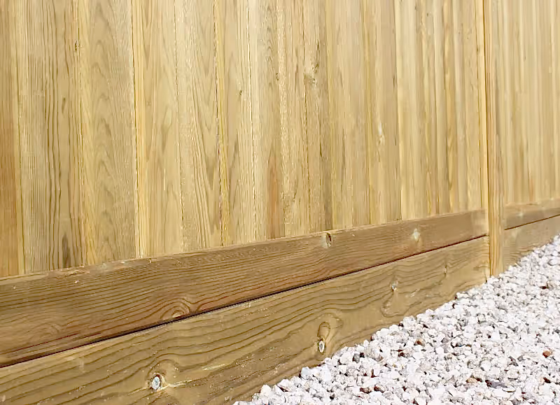 Wooden gravel boards