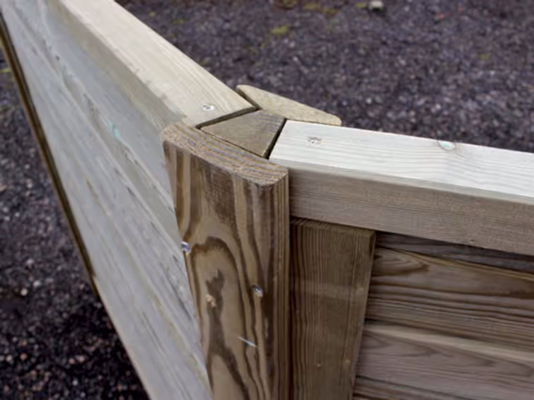 45 degree fence post
