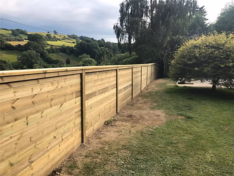 Timber acoustic fence