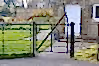 Estate railing gate black