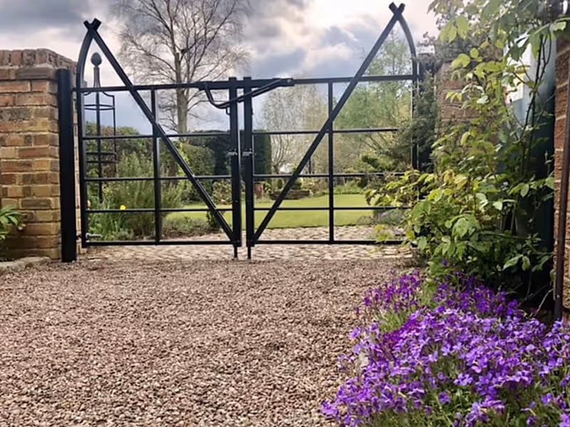 metal estate gate