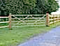 Timber field gate