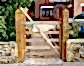 Single Timber Entrance Gate