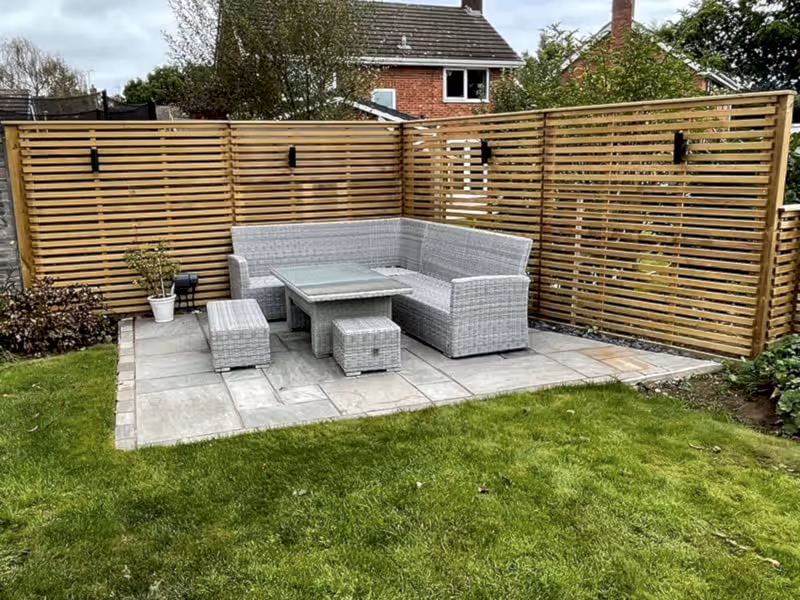 contemporary metro slatted fence panels