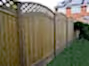 Curved top Tongue and Groove Fence Panel