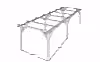 Double 2.1m pergola