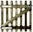 picket gate back