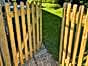 Rounded pale Palisade Garden Gate