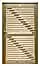 Slatted garden gate