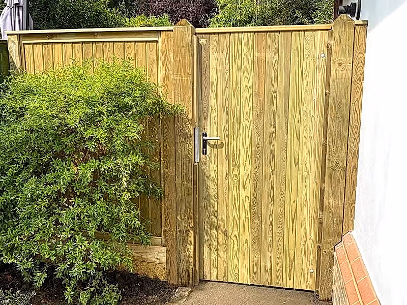 wooden garden gates