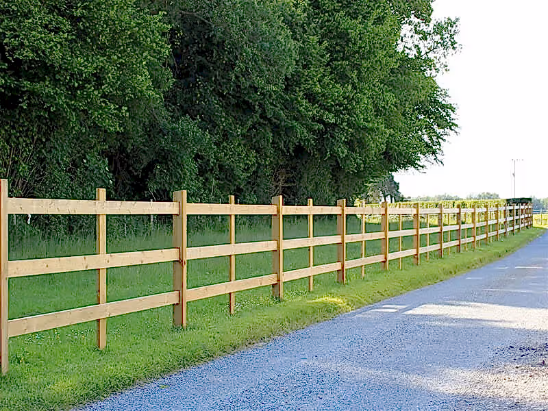 post and rail fencing for horses