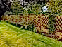 criss cross timber fence