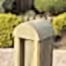 Half Round post cap