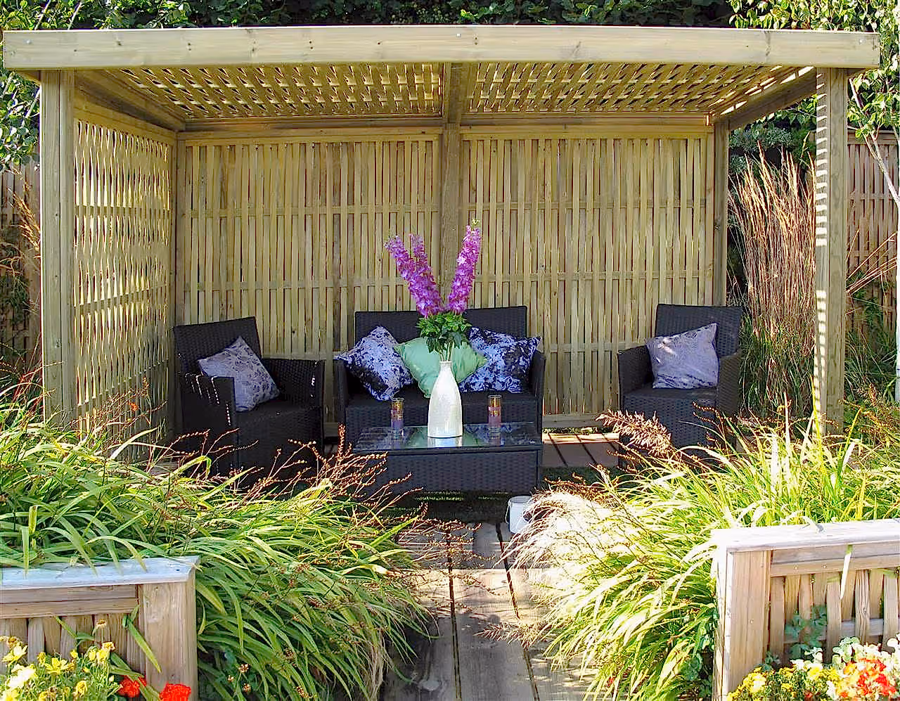 woven retreat garden shelter