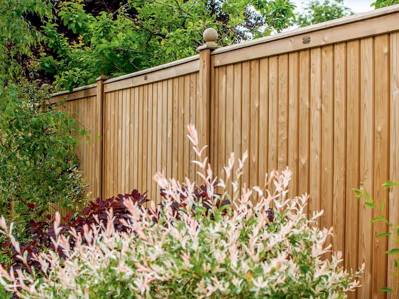 wooden fence panel