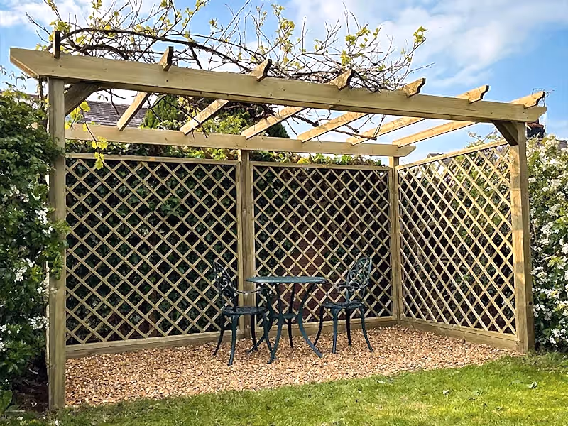 diamond trellis panels