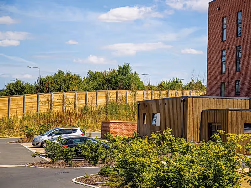 Motorway acoustic fencing