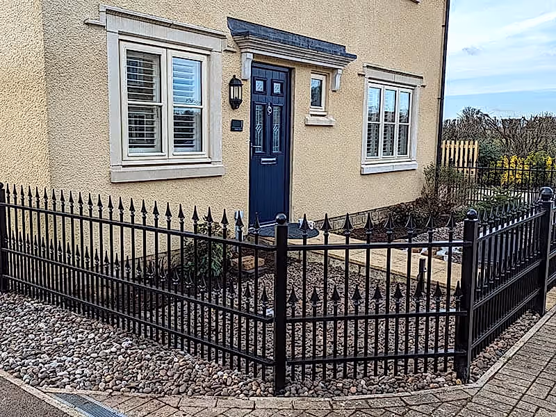 Anti-climb ornamental railings
