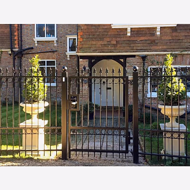 Metal ornamental gates
