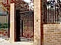 Black bow top gate