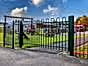 Green bow top gate