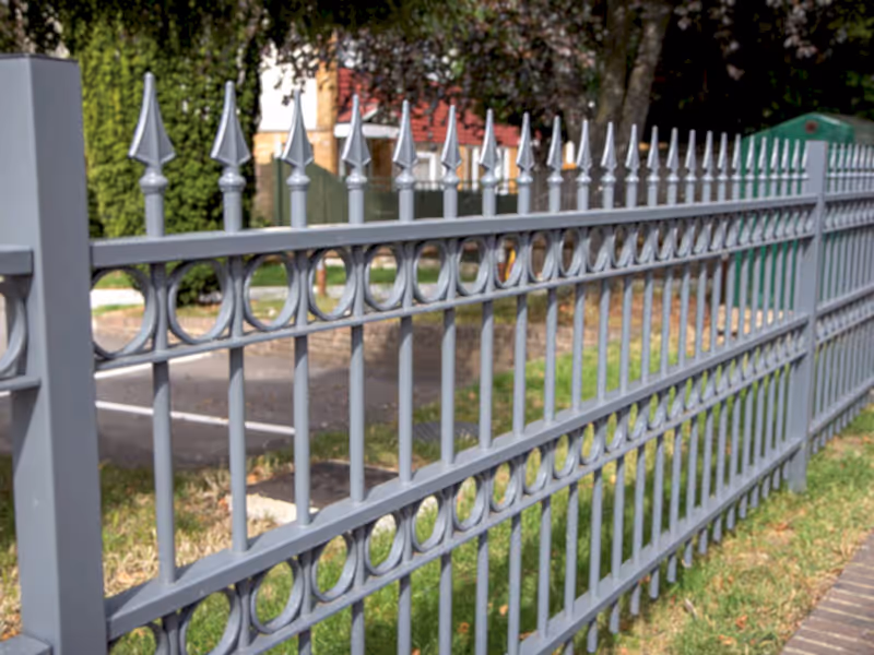 Decorative metal railings