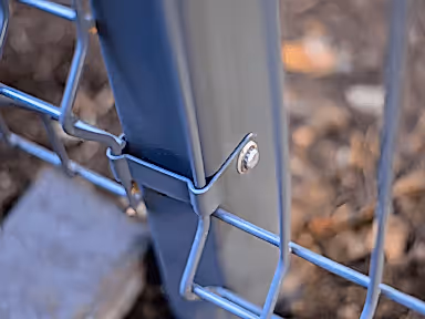 Euroguard Regular V Mesh Fence Post and Fixing