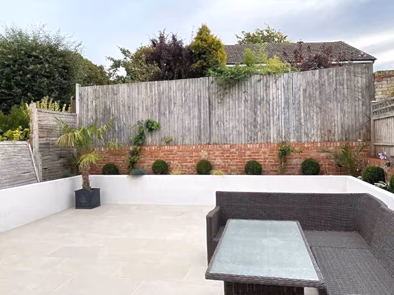 before garden rennovations
