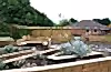Timber Jakwall with capping on top