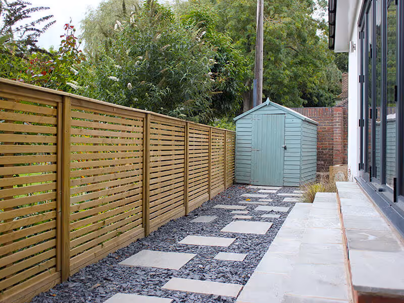Venetian Panels within garden