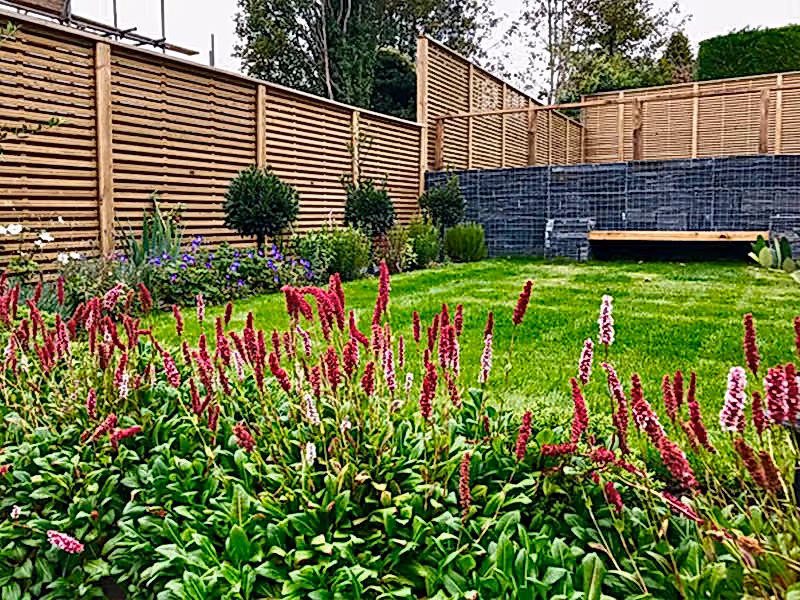 sloped garden design