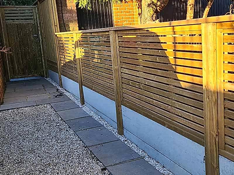 contemporary fence install essex