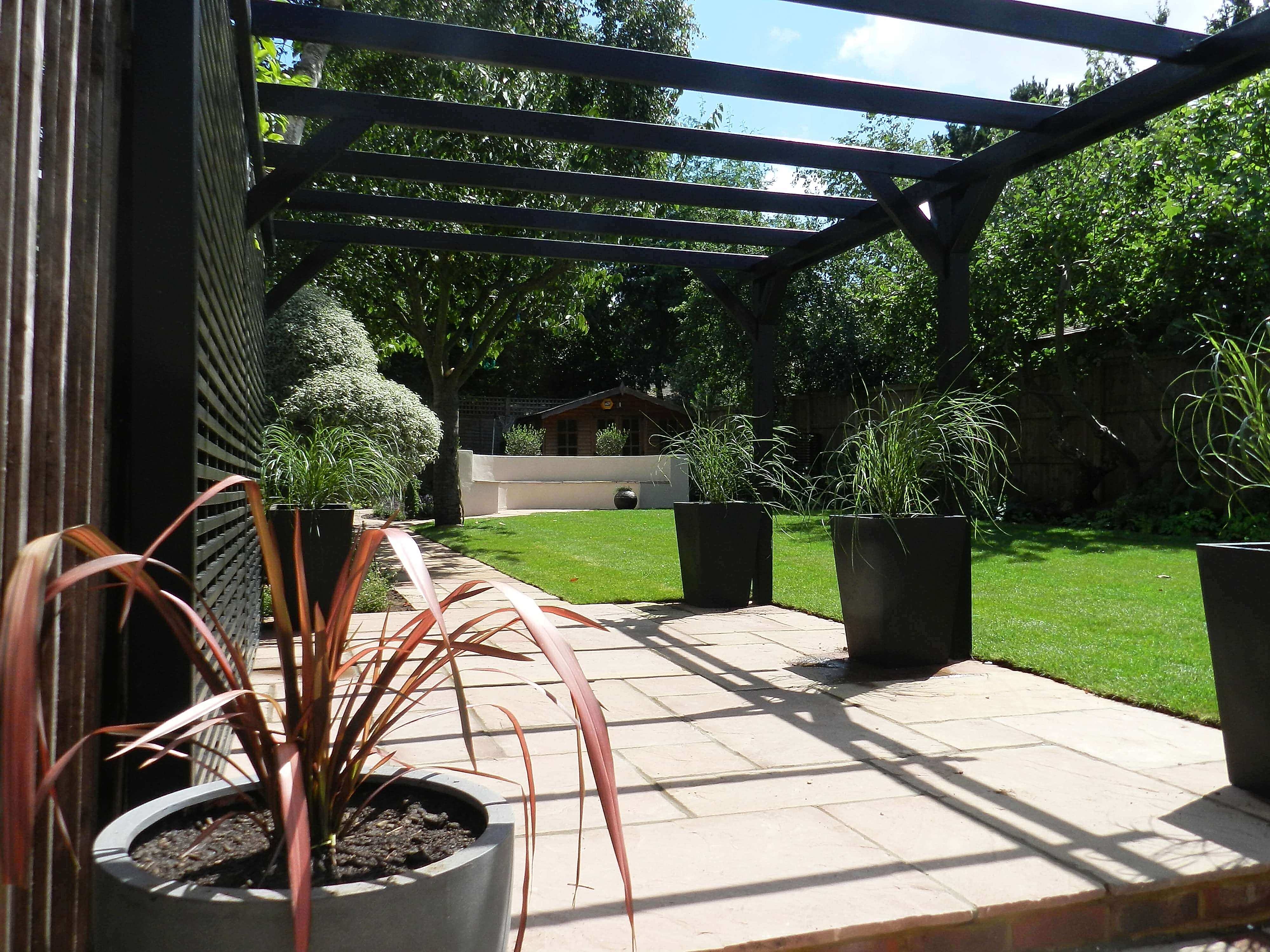 close up under pergola