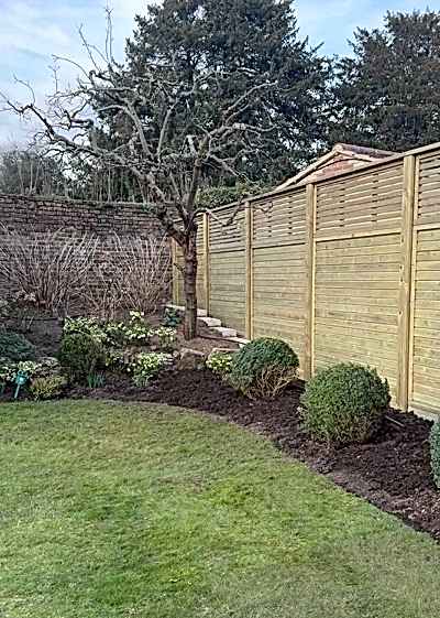 tall garden fence