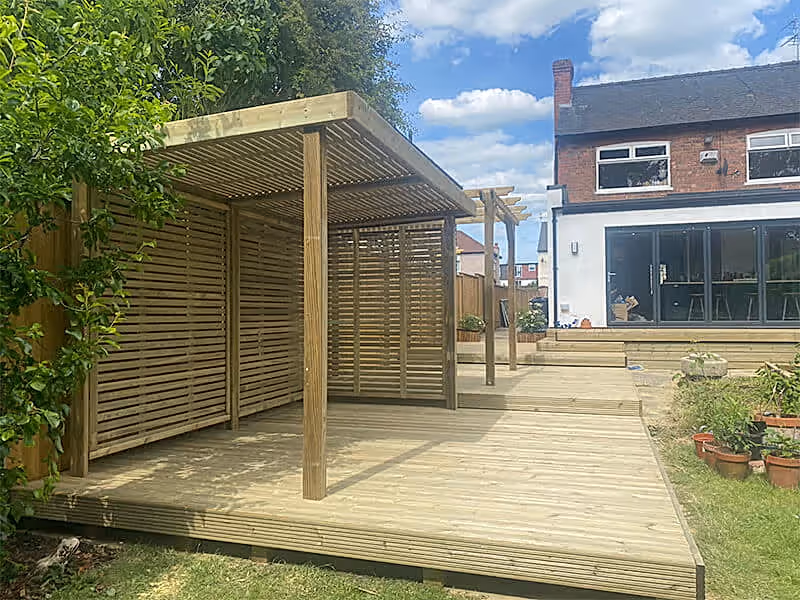 How to manage a sloping garden with decking