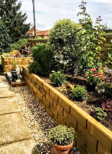 Jakwall retaining wall raised bed