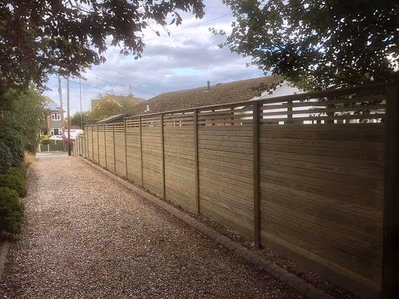 driveway fencing ideas