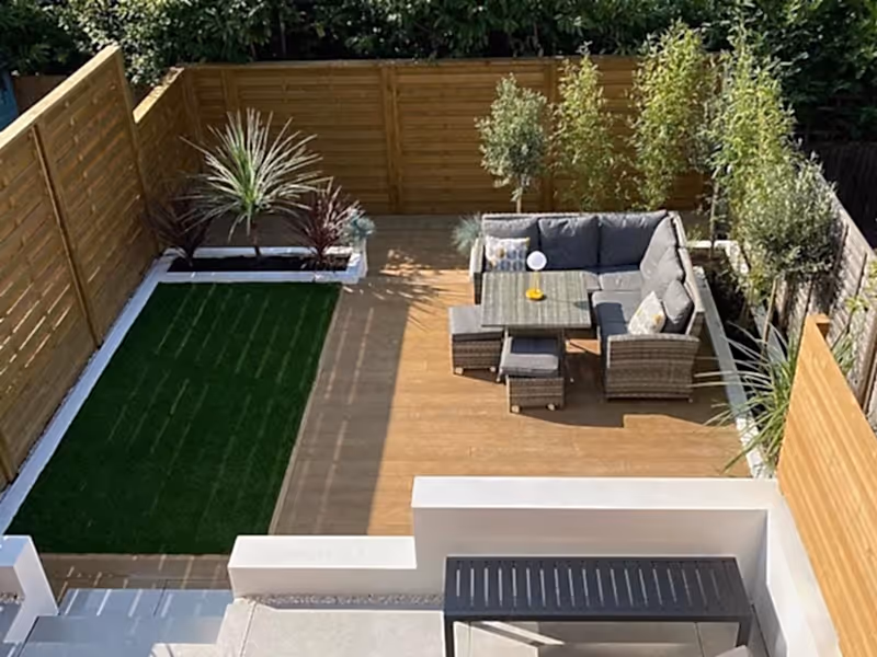 sloping garden design
