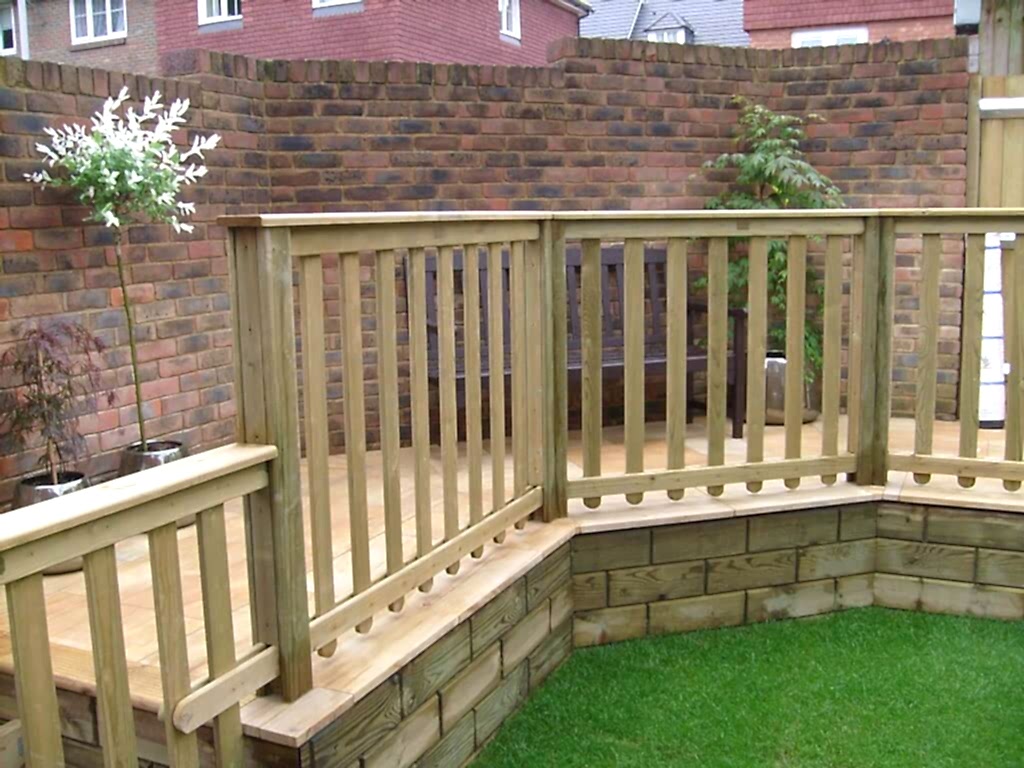 Decking Garden Balustrade and Jakwall Grooved Modern Landscape Timbers 