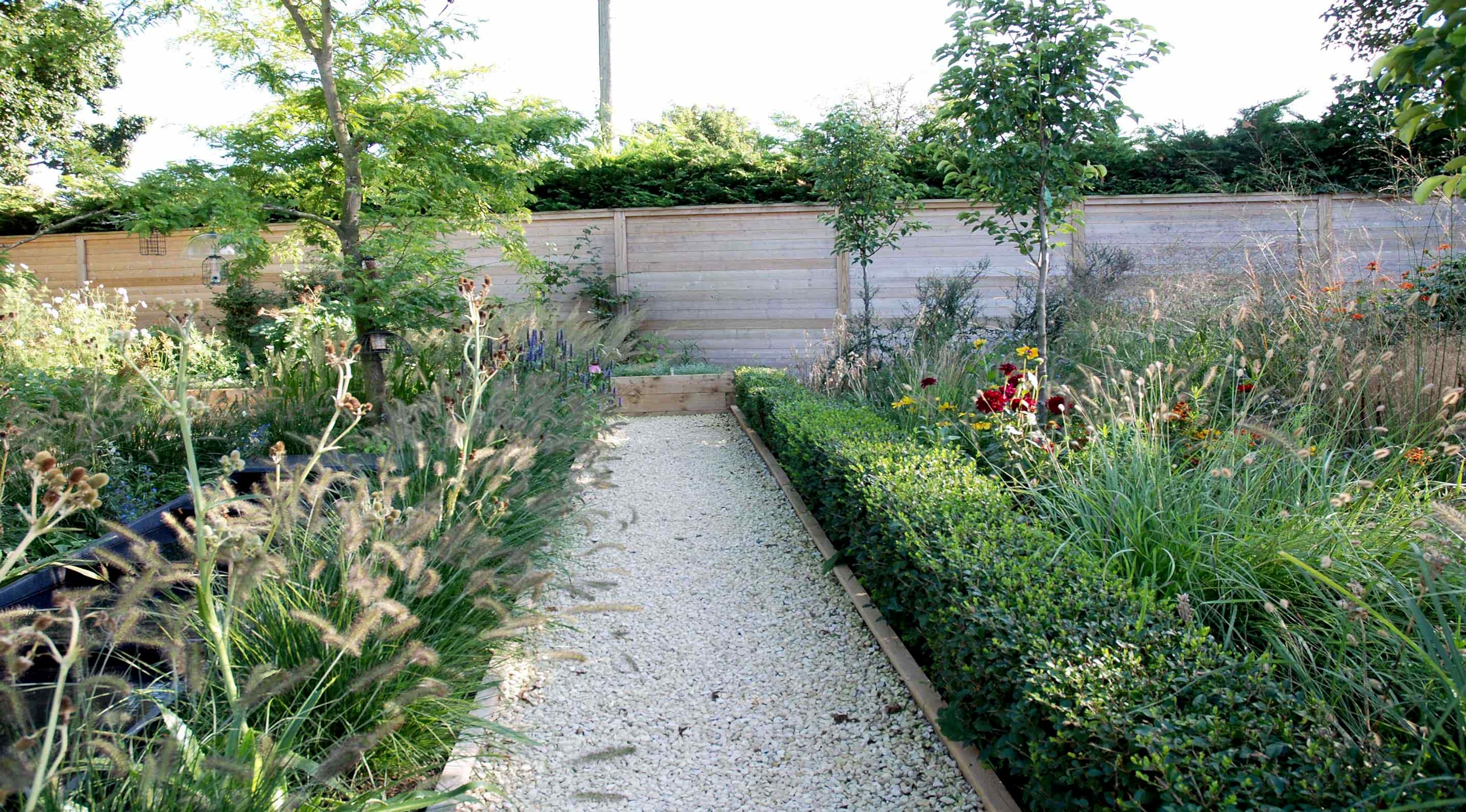 Marks garden with acoustic fencing panel