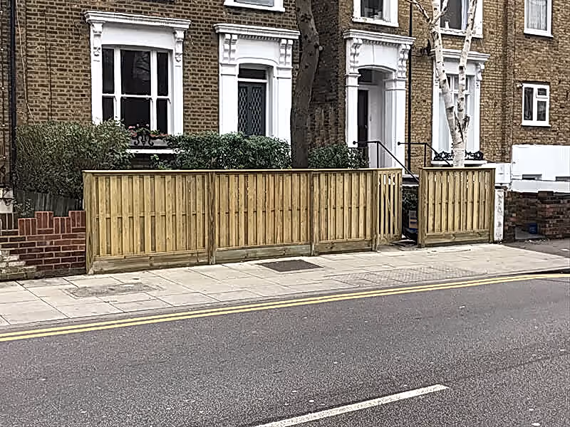 Front garden fencing