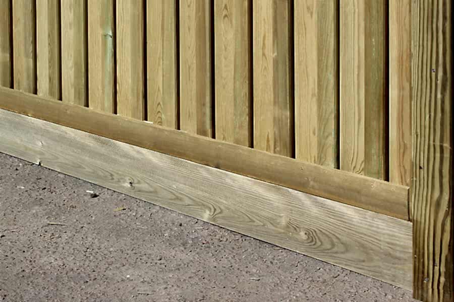 Bad weather wooden fence