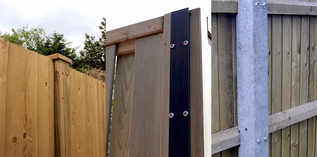 concrete vs metal fence posts